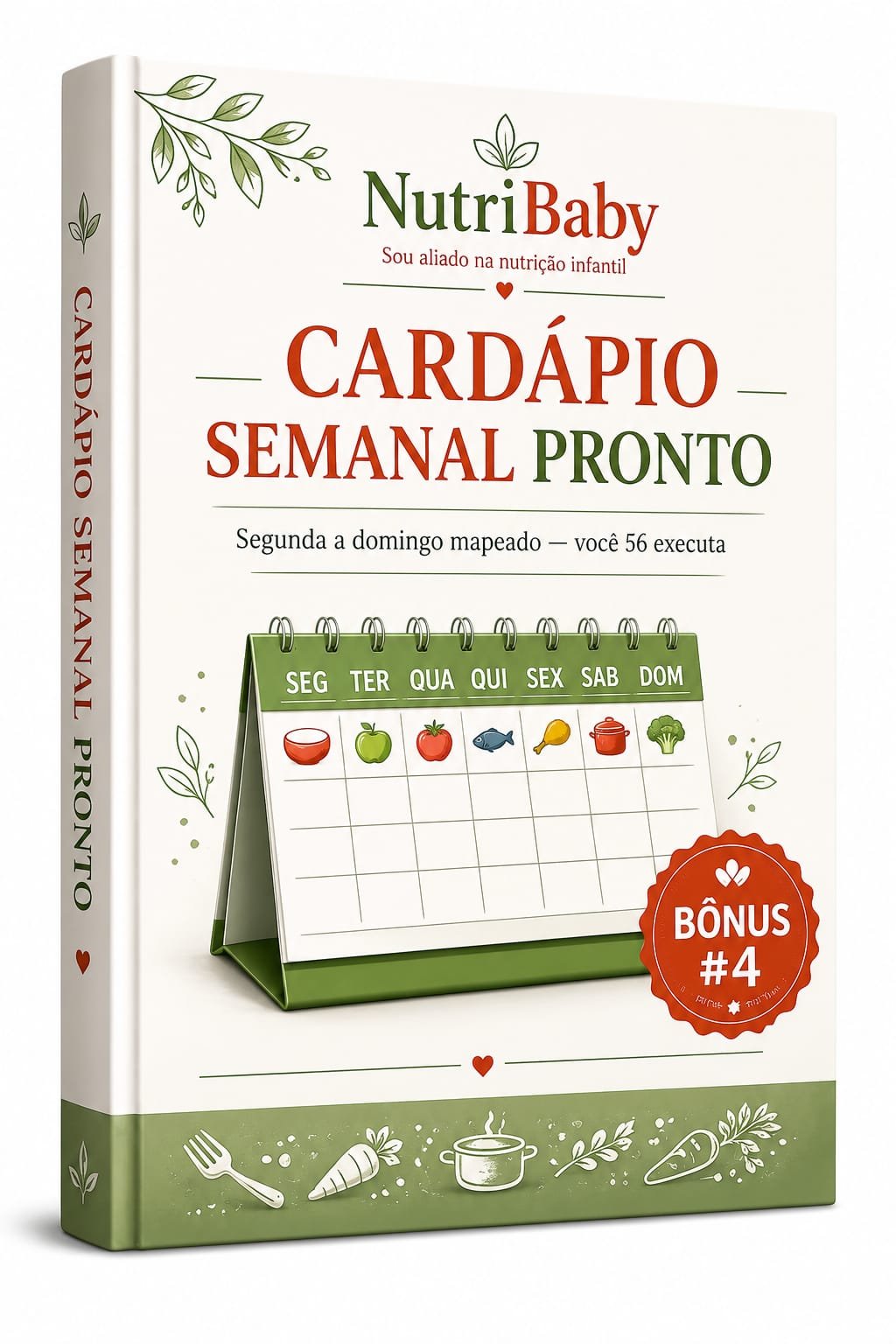 Capa do e-book Cardápio Semanal Pronto