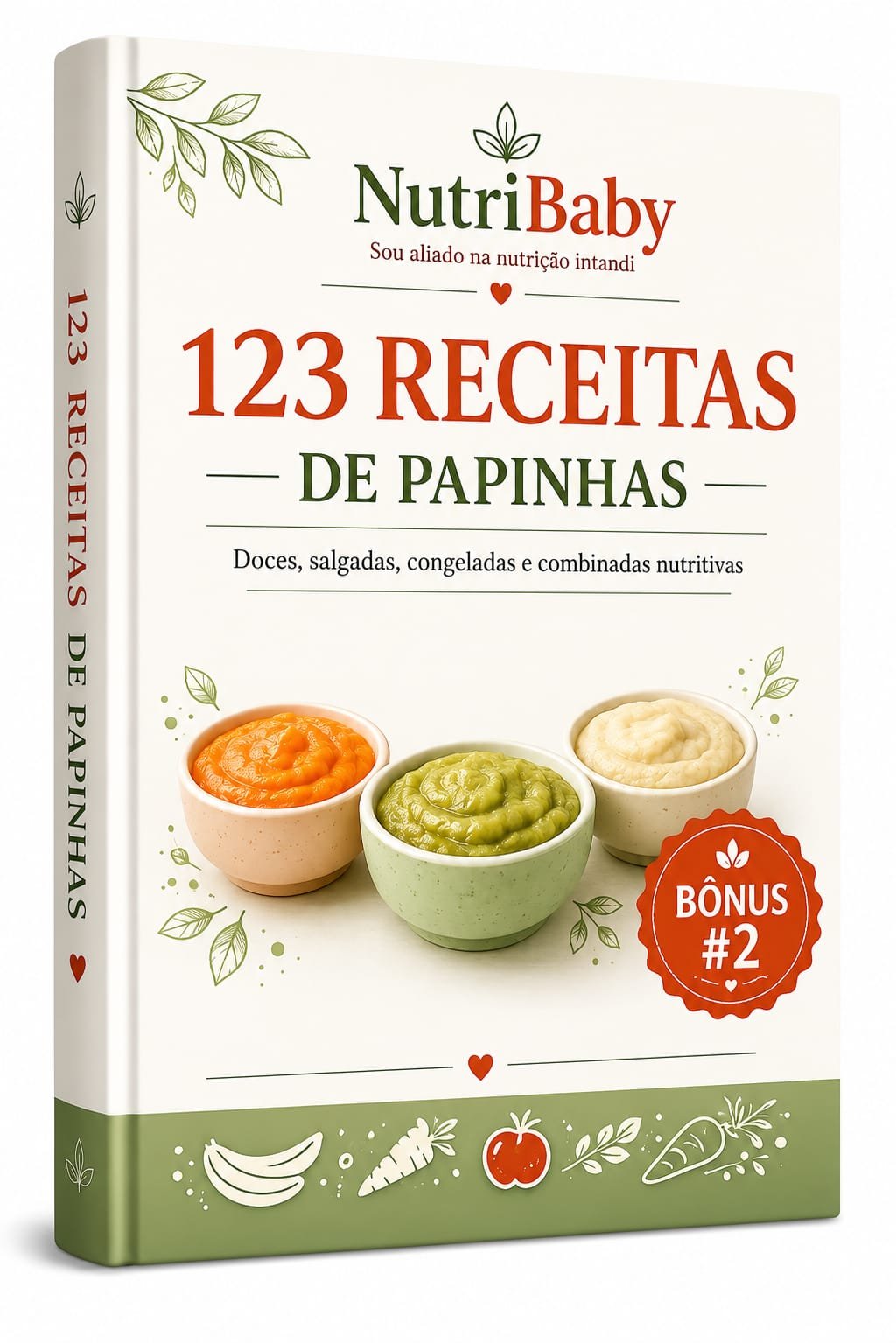Capa do e-book 123 Receitas de Papinhas